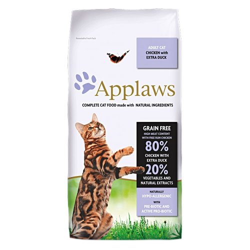 Hrana uscata pentru pisici applaws adult cu rata si pui 7.5 kg