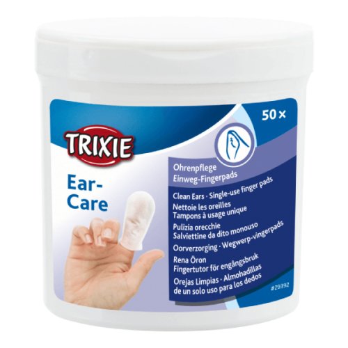 Servetele pe deget pentru ingrijirea urechilor trixie 50buc