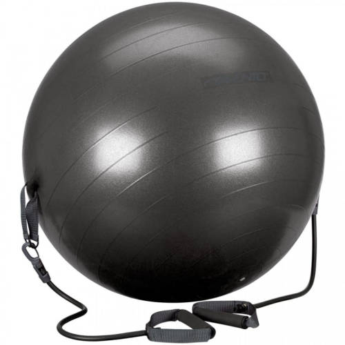 Avento minge de fitness cu tuburi de rezistență negru 65cm 41to-zwg-65