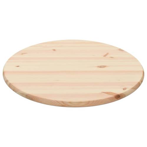 Blat de masă, 28 mm 70 cm, lemn natural de pin, rotund