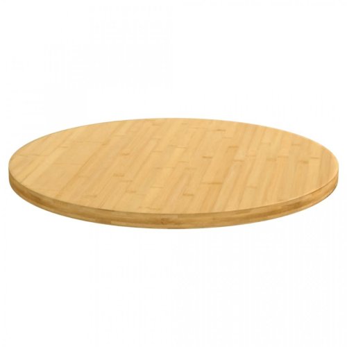 Blat de masă, Ø60x2,5 cm, bambus