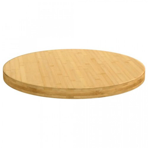 Blat de masă, Ø60x4 cm, bambus