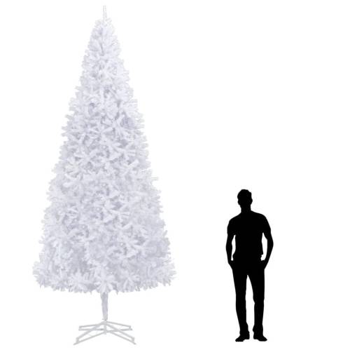 Brad de crăciun artificial, alb, 400 cm