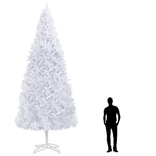 Brad de crăciun artificial, alb, 500 cm