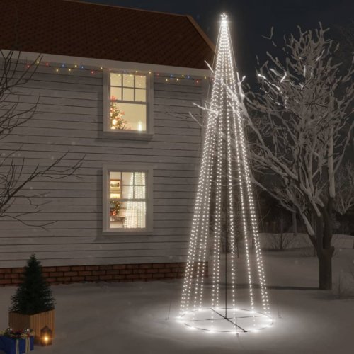 Brad de Crăciun conic, 1134 LED-uri, alb rece, 230x800 cm