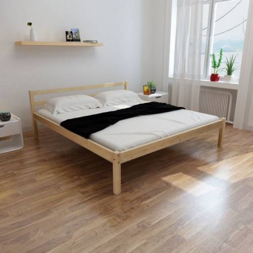 Cadru de pat, 160 x 200 cm, lemn de pin masiv