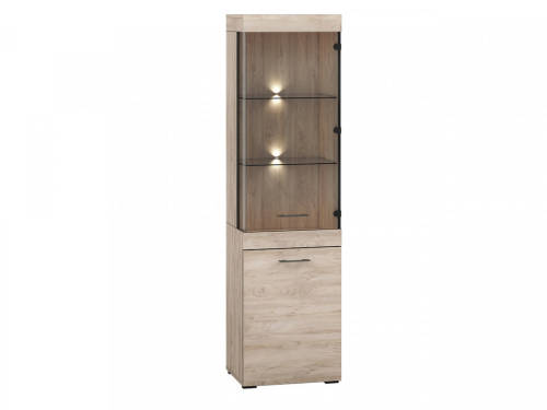 Contre 03 vitrina oak elegance/carbon mariene wood