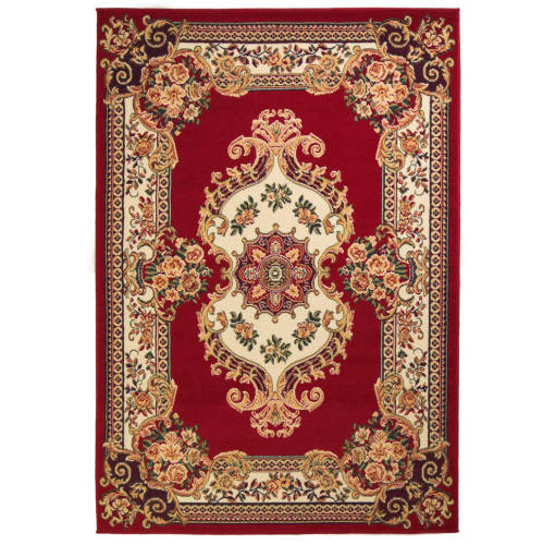 Covor persan, design oriental 180x280 cm roșu/bej