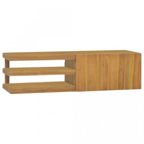 Dulap pentru baie de perete, 110x40x30 cm, lemn masiv de tec