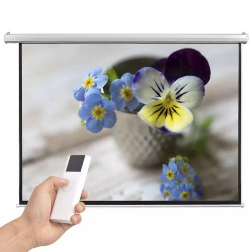 Ecran proiector electric cu telecomandă 200x153 cm 4:3