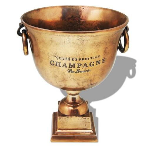 Casa Practica Frapieră pentru șampanie, model cupă trofeu, maro