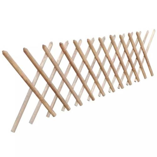 Gard extensibil tip trellis din lemn impregnat, 250 x 80 cm