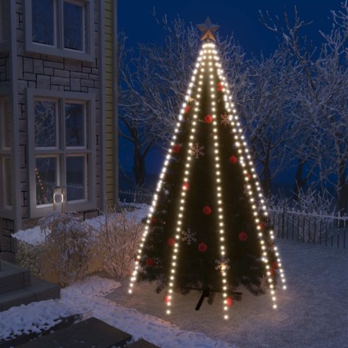 Instalație brad de Crăciun rețea cu 400 LED-uri alb rece 400 cm