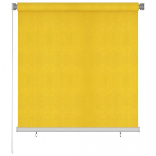 Jaluzea tip rulou de exterior, galben, 140x140 cm, hdpe