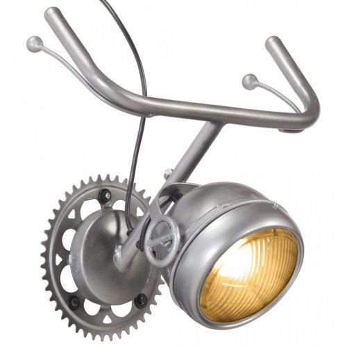 Lampă de perete, design componentă bicicletă, fier