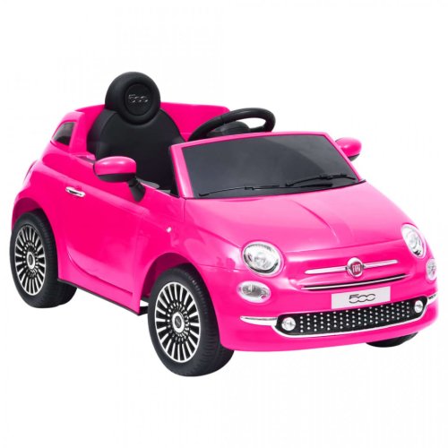 Mașină electrică pentru copii fiat 500, roz