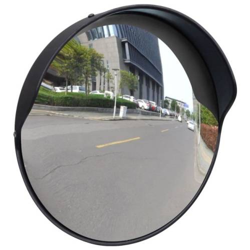 Oglindă rutieră plastic pc convexă de exterior 30 cm negru