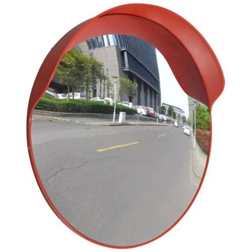 Casa Practica Oglindă rutieră plastic pc convexă de exterior 60 cm portocaliu