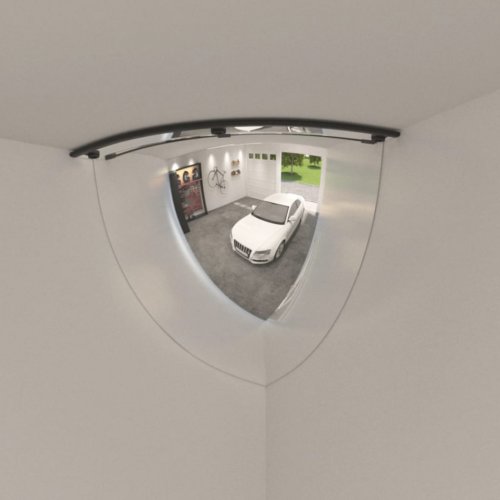 Oglinzi de trafic sfert de cupolă, 2 buc., Ø80 cm, acril