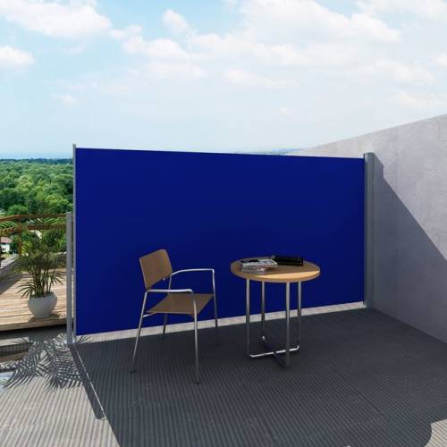 Panou separator glisant pentru terasă 160 x 300 cm, albastru