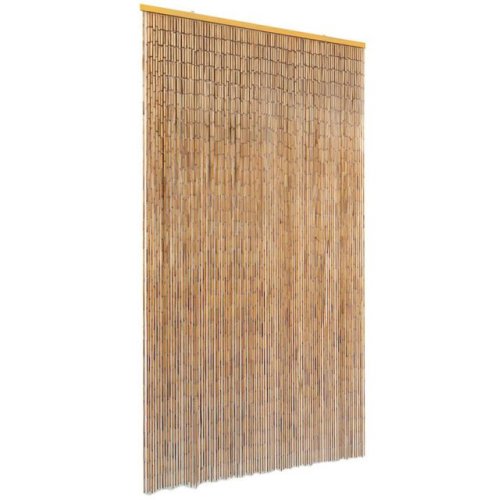 Perdea de ușă pentru insecte, bambus, 100x200 cm