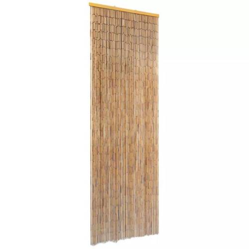 Perdea de ușă pentru insecte, bambus, 56x185 cm
