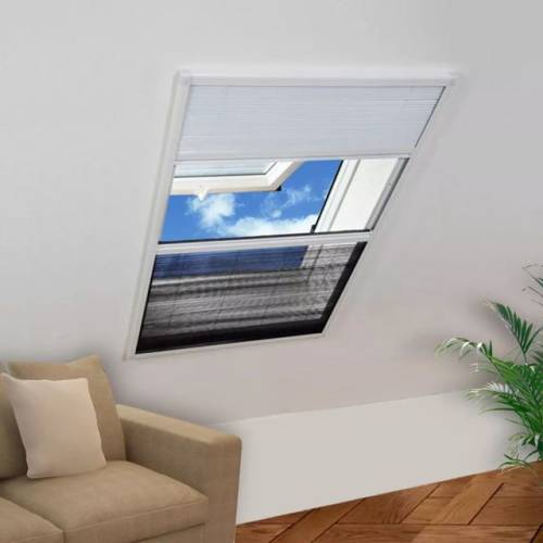 Plasă fereastră pentru insecte 160 x 110 cm aluminiu protecție solară