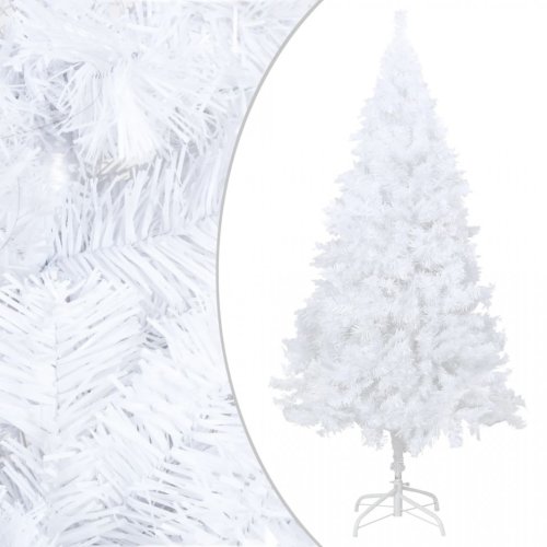 Pom de crăciun artificial cu ramuri groase, alb, 150 cm, pvc