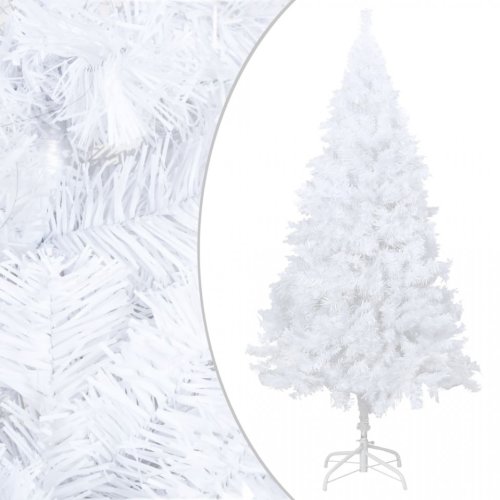 Pom de crăciun artificial cu ramuri groase, alb, 180 cm, pvc