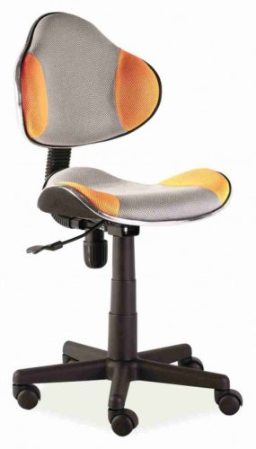 Q-g2 swivel scaun orange/grey