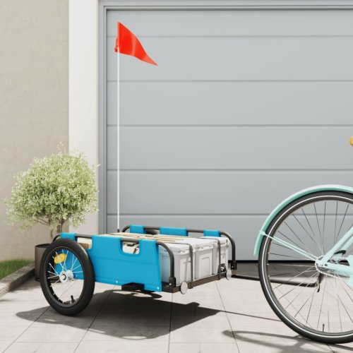 Casa Practica Remorcă bicicletă pentru marfă, albastru, textil oxford și fier