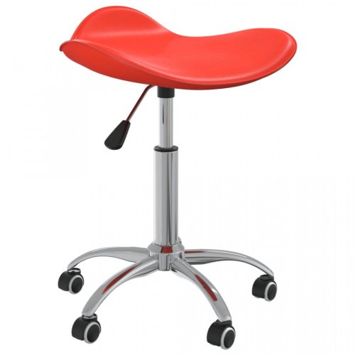 Scaun de birou, roșu, piele ecologică