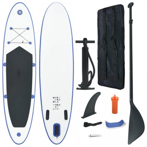 Casa Practica Set placă stand up paddle sup surf gonflabilă, albastru și alb