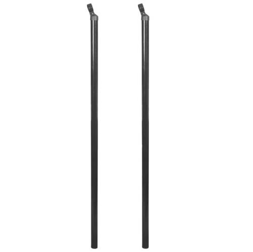 Stâlpi de susținere pentru gard de plasă, 2 buc., 150 cm