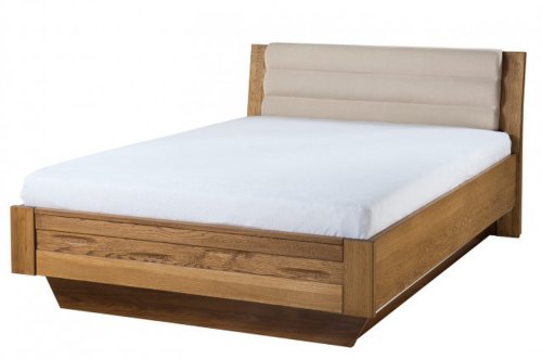 Velvet 74 pat cu tăblie tapițată 148x90x215 stejar rustic, nordic 101