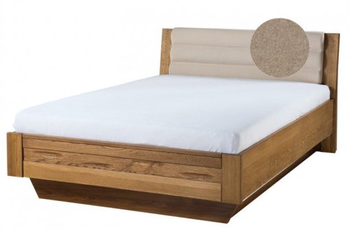 Velvet 74 pat cu tăblie tapițată 148x90x215 stejar rustic, nordic 108