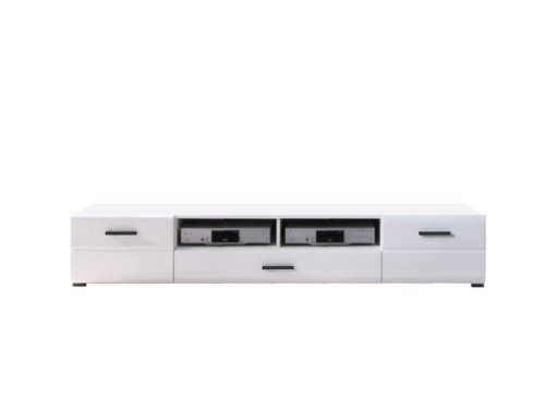 Vusher 002-3 comoda tv 2d1s white/white high gloss