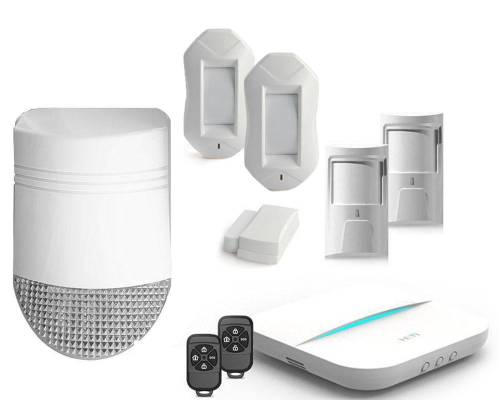 Heyi Kit alarma wireless gsm/ip 5 zone cu sirena de exterior