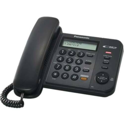 Telefon analogic cu afiaaj lcd ai caller id, negru panasonic kx-ts560fxb