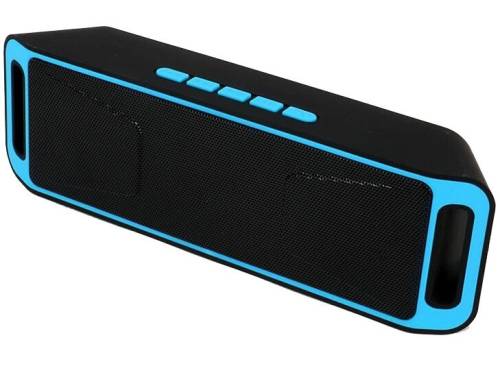 Boxa portabila bluetooth iuni df02, usb, tf card, aux-in, fm radio, albastru