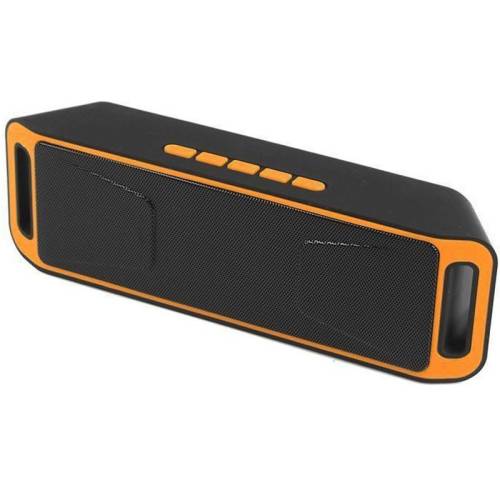 Boxa portabila bluetooth iuni df02, usb, tf card, aux-in, fm radio, portocaliu