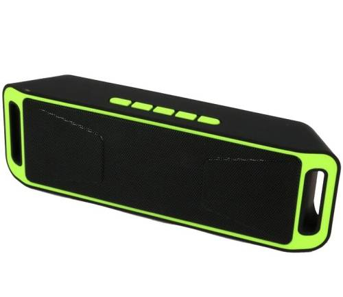 Boxa portabila bluetooth iuni df02, usb, tf card, aux-in, fm radio, verde