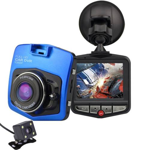 Camera auto dubla iuni dash 806, full hd, 12mpx, 2.5 inch, 170 grade, parking monitor, g senzor, senzor de miscare, blue