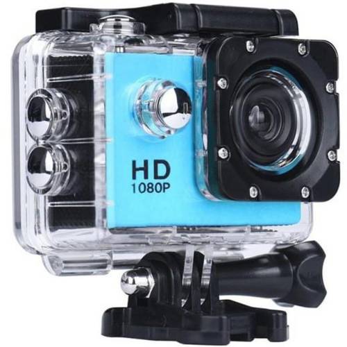 Camera sport iuni dare 50i hd 1080p, 12m, waterproof, albastru