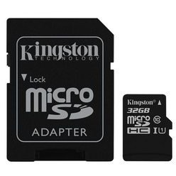Card de memorie kingston canvas select microsdhc 32gb + adaptor sd