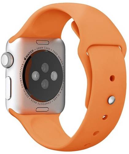 Curea pentru apple watch 38 mm silicon iuni orange