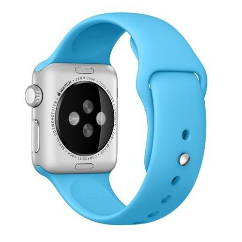 Curea pentru apple watch 42 mm silicon iuni blue
