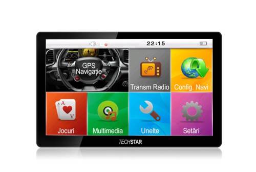 Gps auto/camion navigatie techstar® 7 cu touchscreen premium 8gb windows ce 128 ram