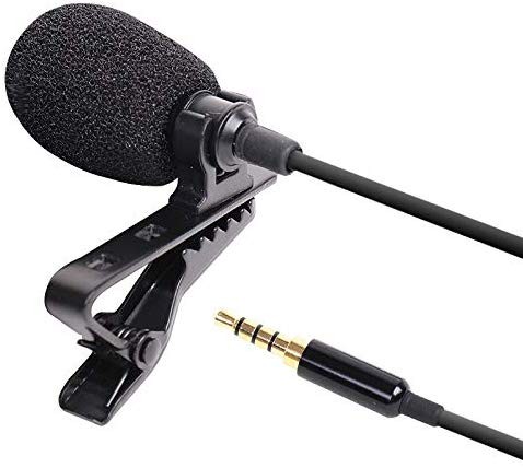 Microfon laviera techstar® lapel cu clip, reducerea zgomotului, 3.5mm