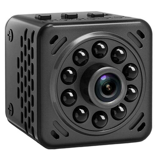 Mini camera spion iuni ip34, wireless, full hd 1080p, audio-video, night vision